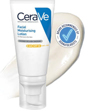 Load image into Gallery viewer, CeraVe AM Facial Moisturising Lotion SPF50 for Normal to Dry Skin 52ml