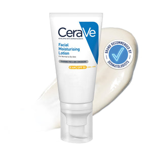 CeraVe AM Facial Moisturising Lotion SPF 50 for Normal to Dry Skin