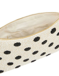 Beaded Polka Dot Clutch Bag