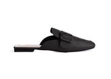 Load image into Gallery viewer, Black Buckle Mules
