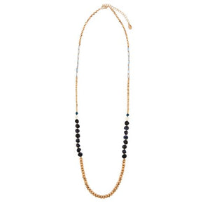 Mixed Beads Long Necklace