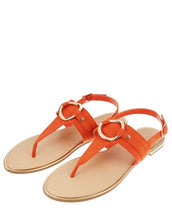 Load image into Gallery viewer, Ring Detail Sandals Orange
