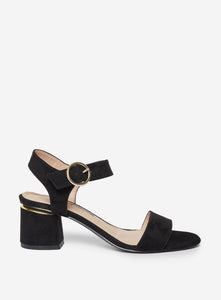 Black 'Santana' Heeled Sandals