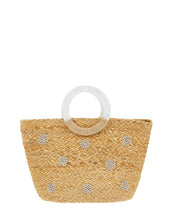 Load image into Gallery viewer, Diamanté Woven Mini Shopper Bag
