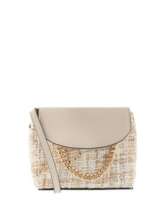 Meghan Metallic Tweed Cross-Body Bag