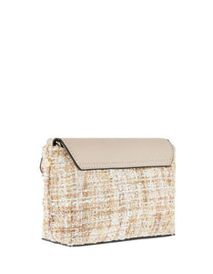 Meghan Metallic Tweed Cross-Body Bag