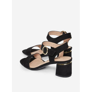 Black 'Santana' Heeled Sandals