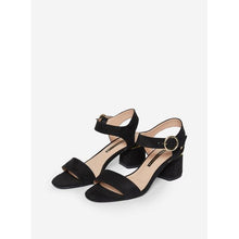 Load image into Gallery viewer, Black &#39;Santana&#39; Heeled Sandals
