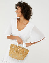 Load image into Gallery viewer, Diamanté Woven Mini Shopper Bag
