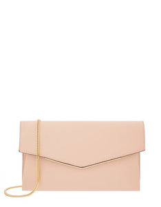 Nude Envelope Clutch Bag