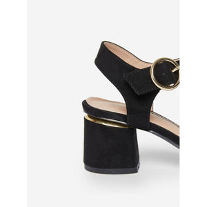 Black 'Santana' Heeled Sandals