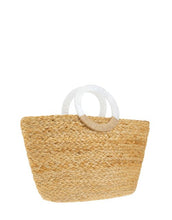 Load image into Gallery viewer, Diamanté Woven Mini Shopper Bag
