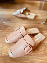 Load image into Gallery viewer, Nude Buckle Mules
