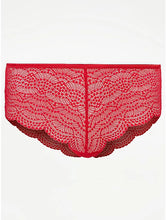 Load image into Gallery viewer, Red Lace Larger Bust Bralette and Full Knickers Set
